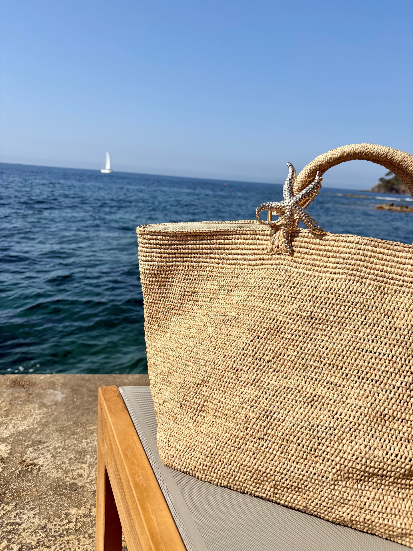 Pince à cheveux étoile de mer dorée