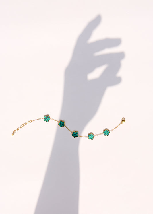 Trèfle - Bracelet en acier inoxydable